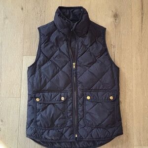 J. Crew puffy vest XS navy